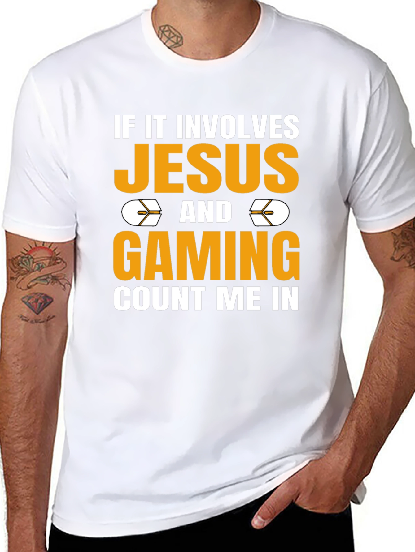Jesus and Gaming T-Shirt - Count Me In