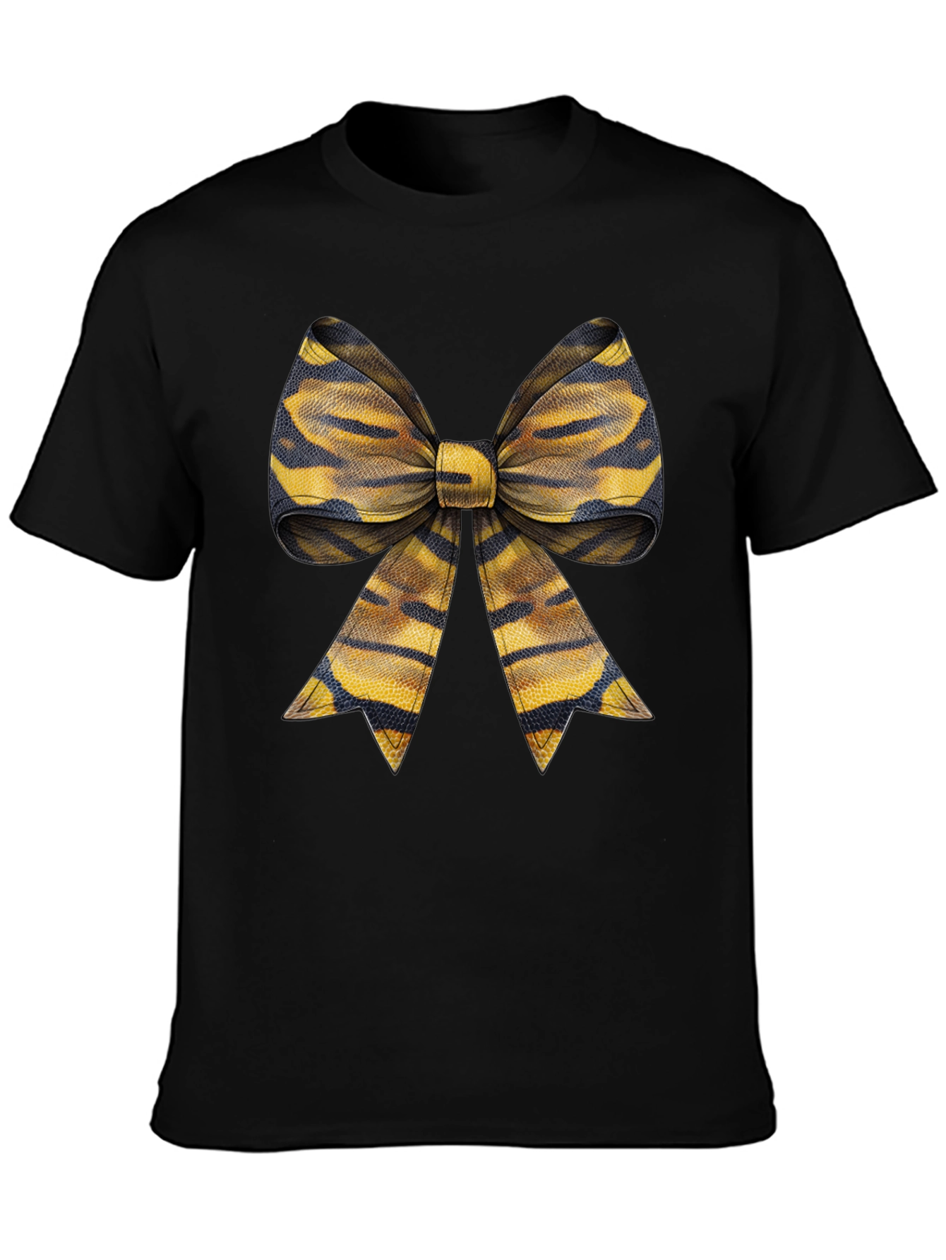Bow Tie Graphic Tee - Casual Style