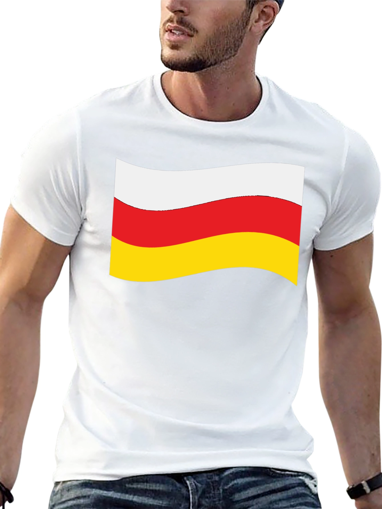 South Ossetia Flag T-Shirt - Black