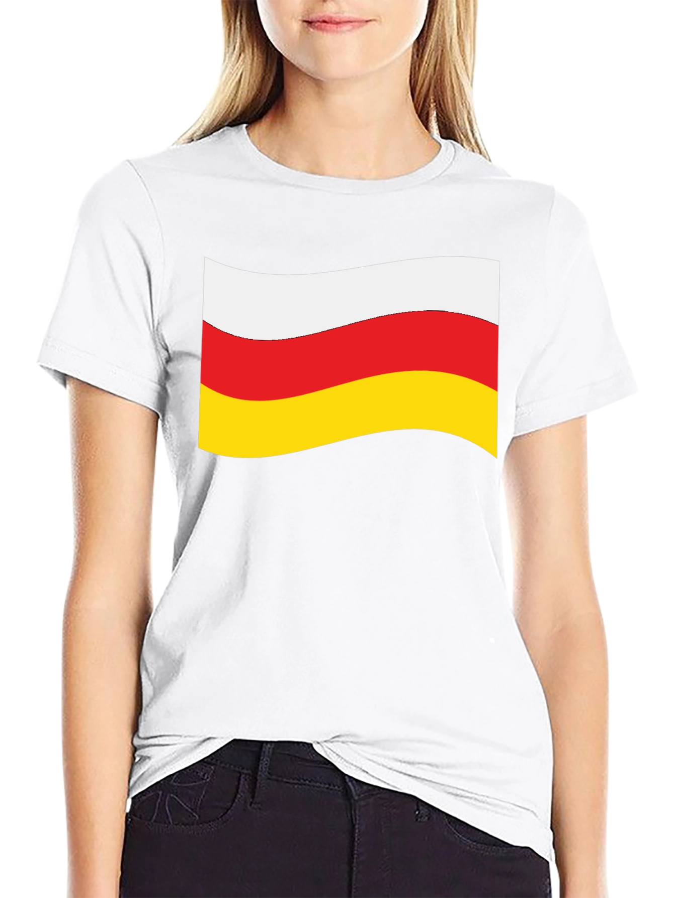 South Ossetia Flag T-Shirt - Black