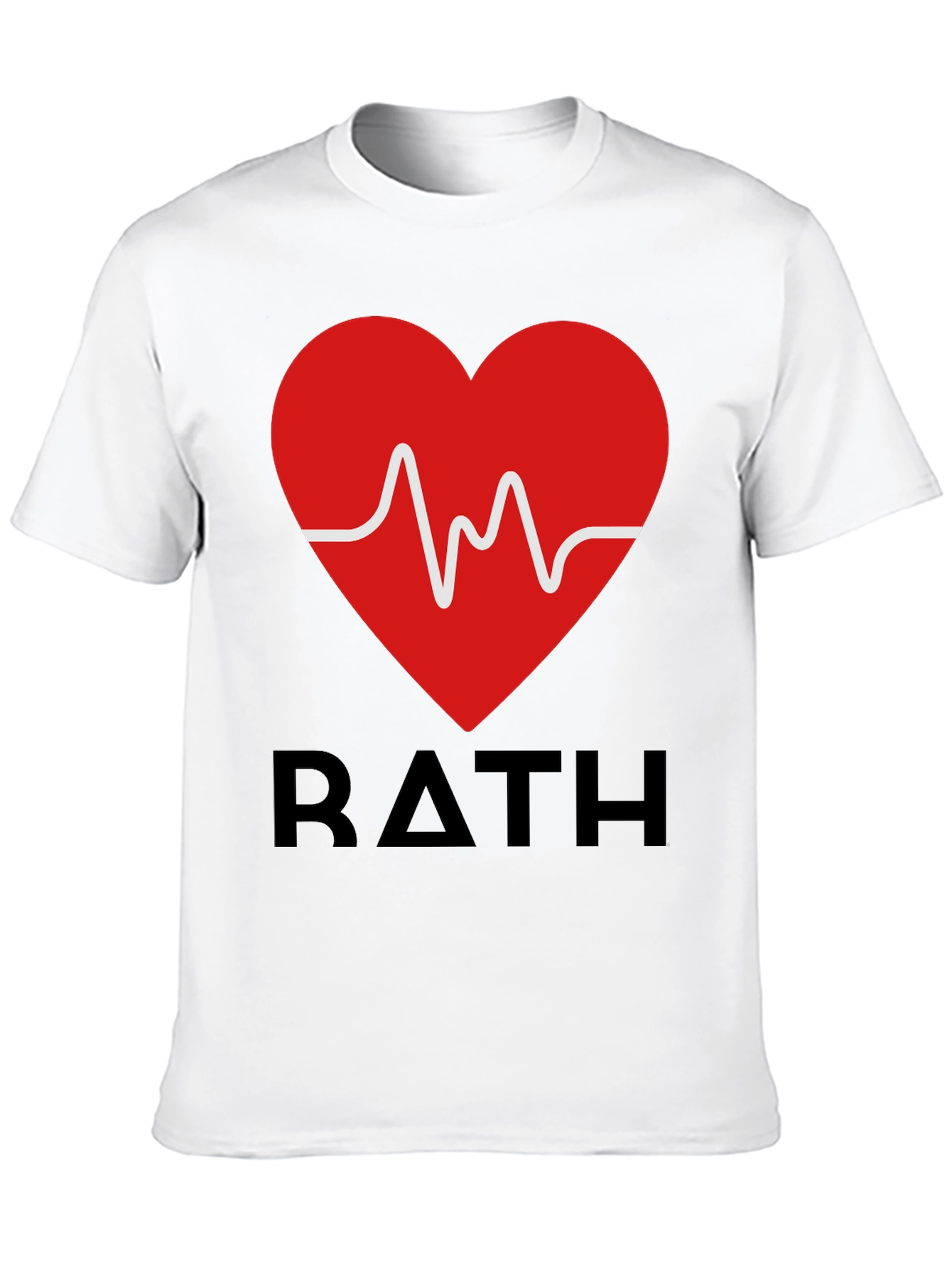 RATH Heartbeat Graphic Tee - Stylish Black T-Shirt