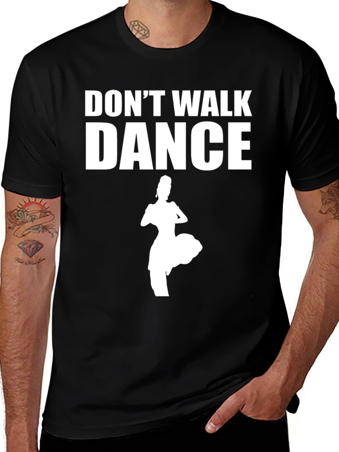 Dont Walk Dance Black T-Shirt