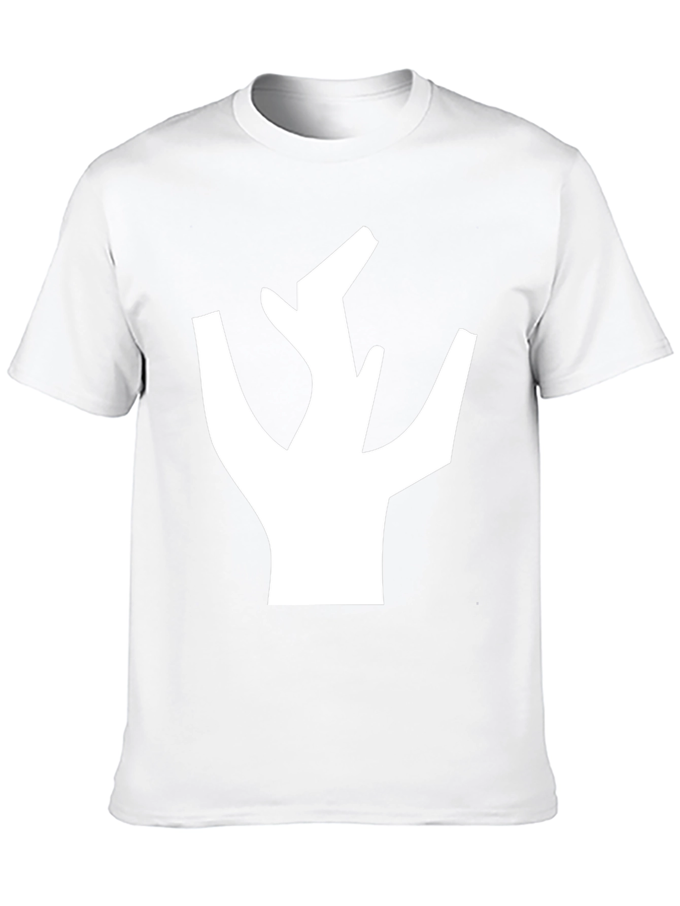 Abstract Tree Graphic Tee - Modern Black T-Shirt