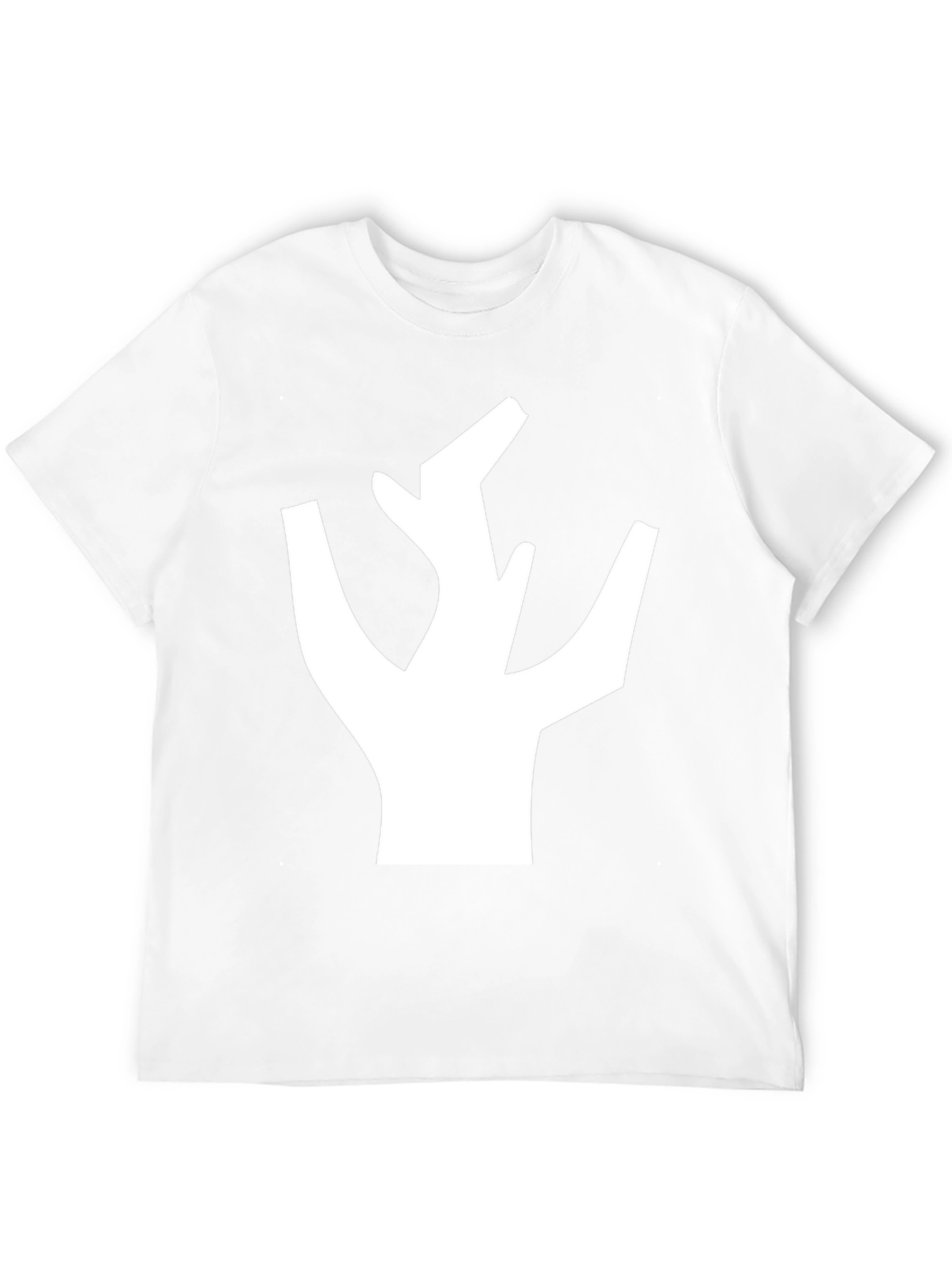 Abstract Tree Graphic Tee - Modern Black T-Shirt