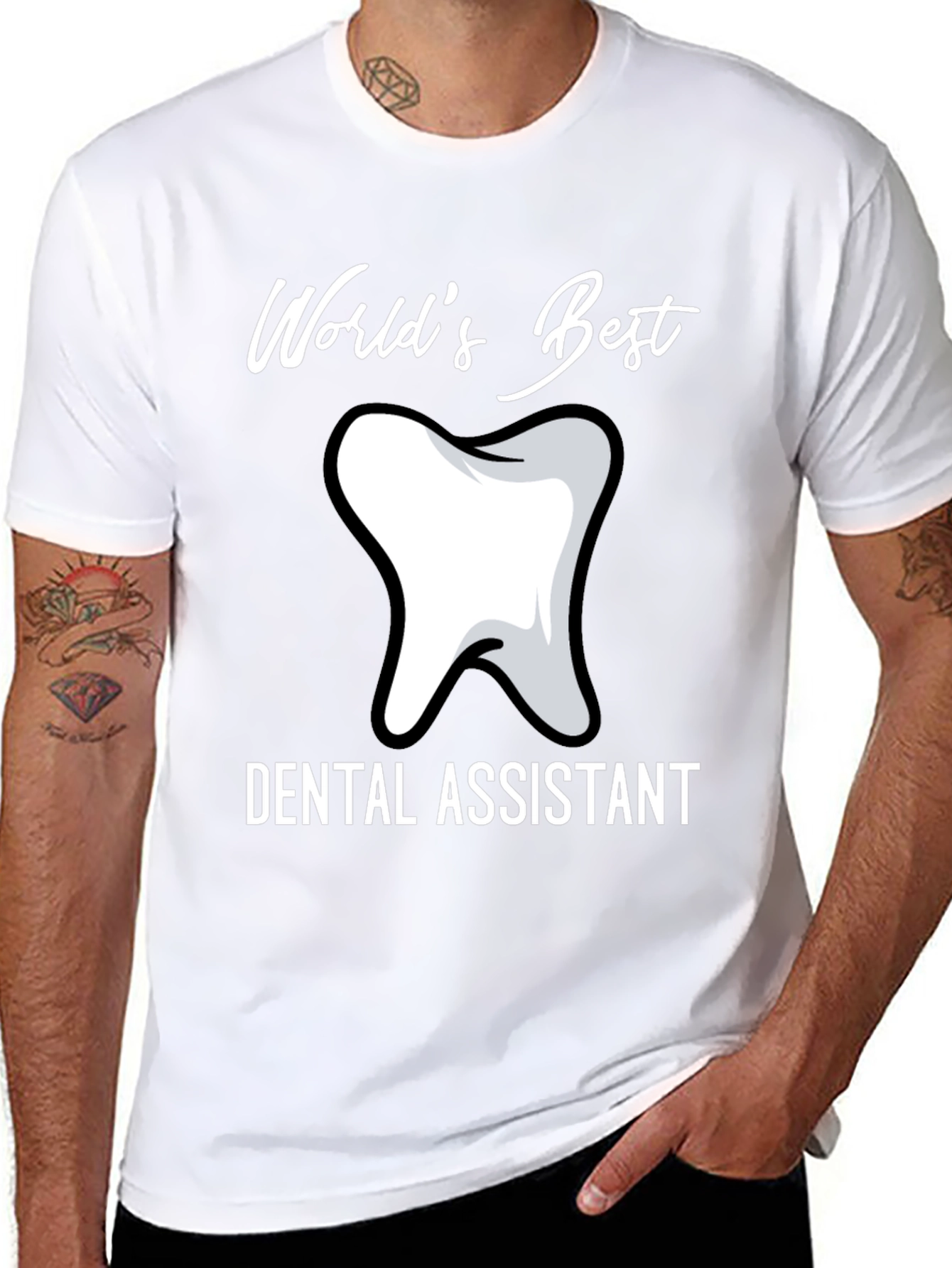 Dental Assistant T-Shirt - Worlds Best Tooth Tee