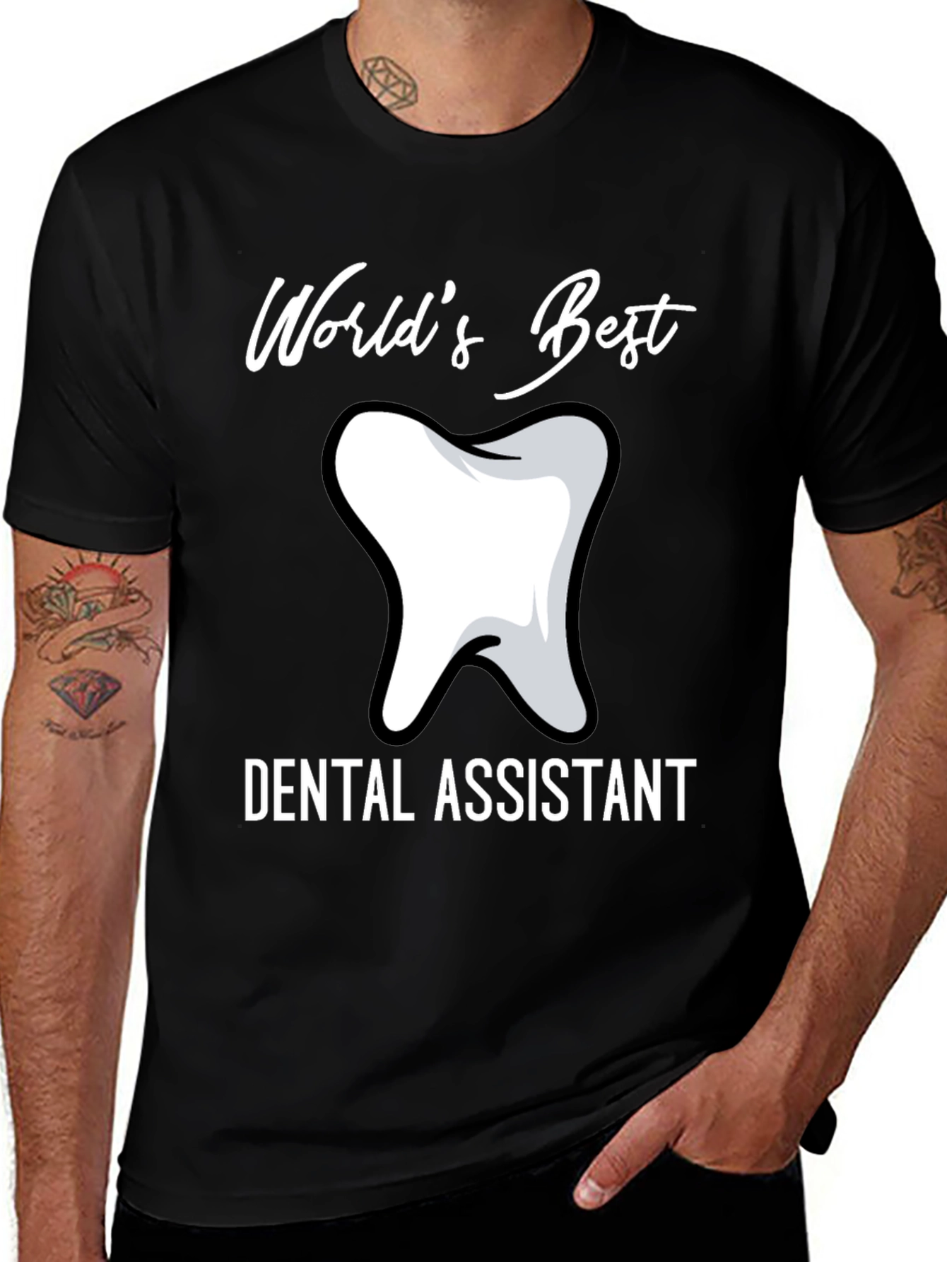 Dental Assistant T-Shirt - Worlds Best Tooth Tee