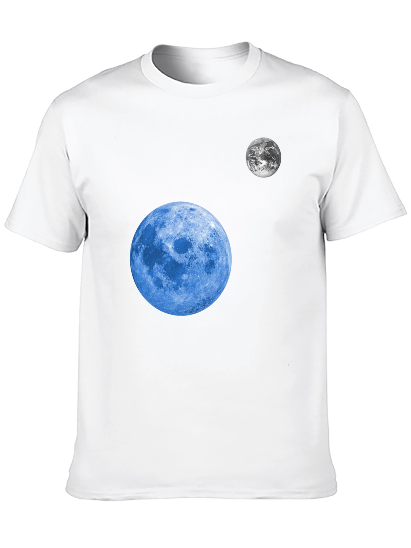 Cosmic Moon Graphic T-Shirt - Black Cotton Tee