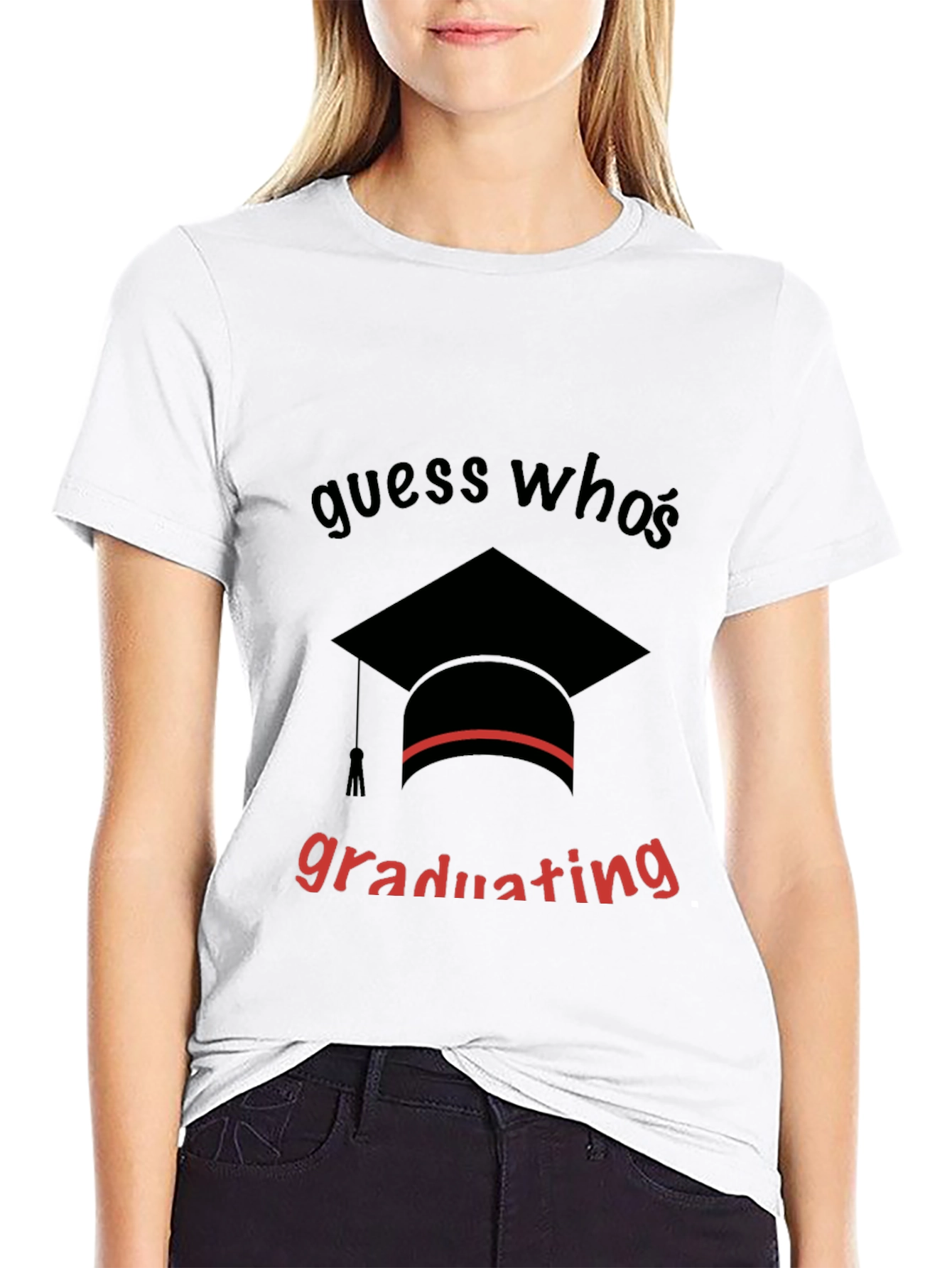 Guess Whos Graduating Black T-Shirt