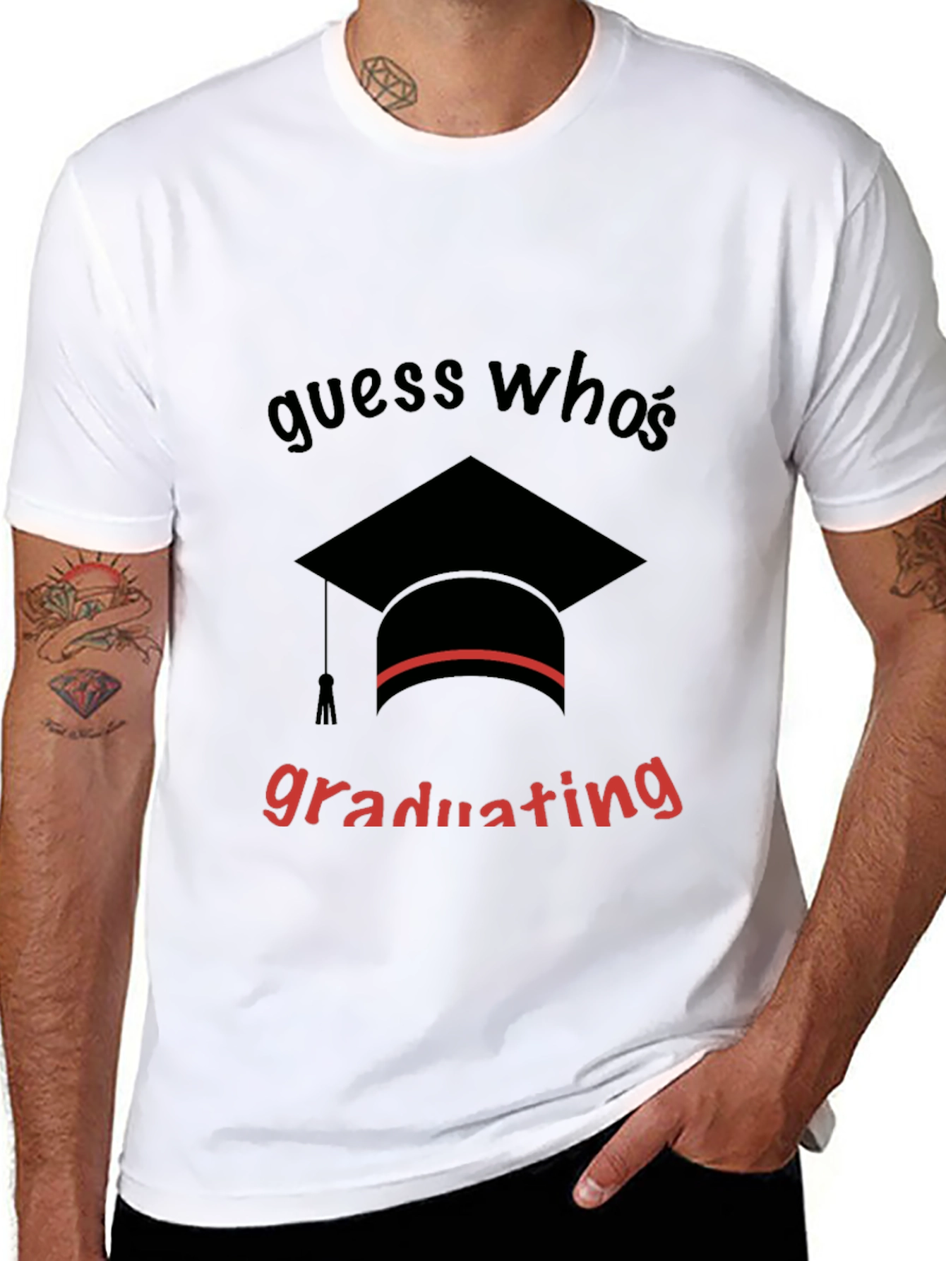 Guess Whos Graduating Black T-Shirt