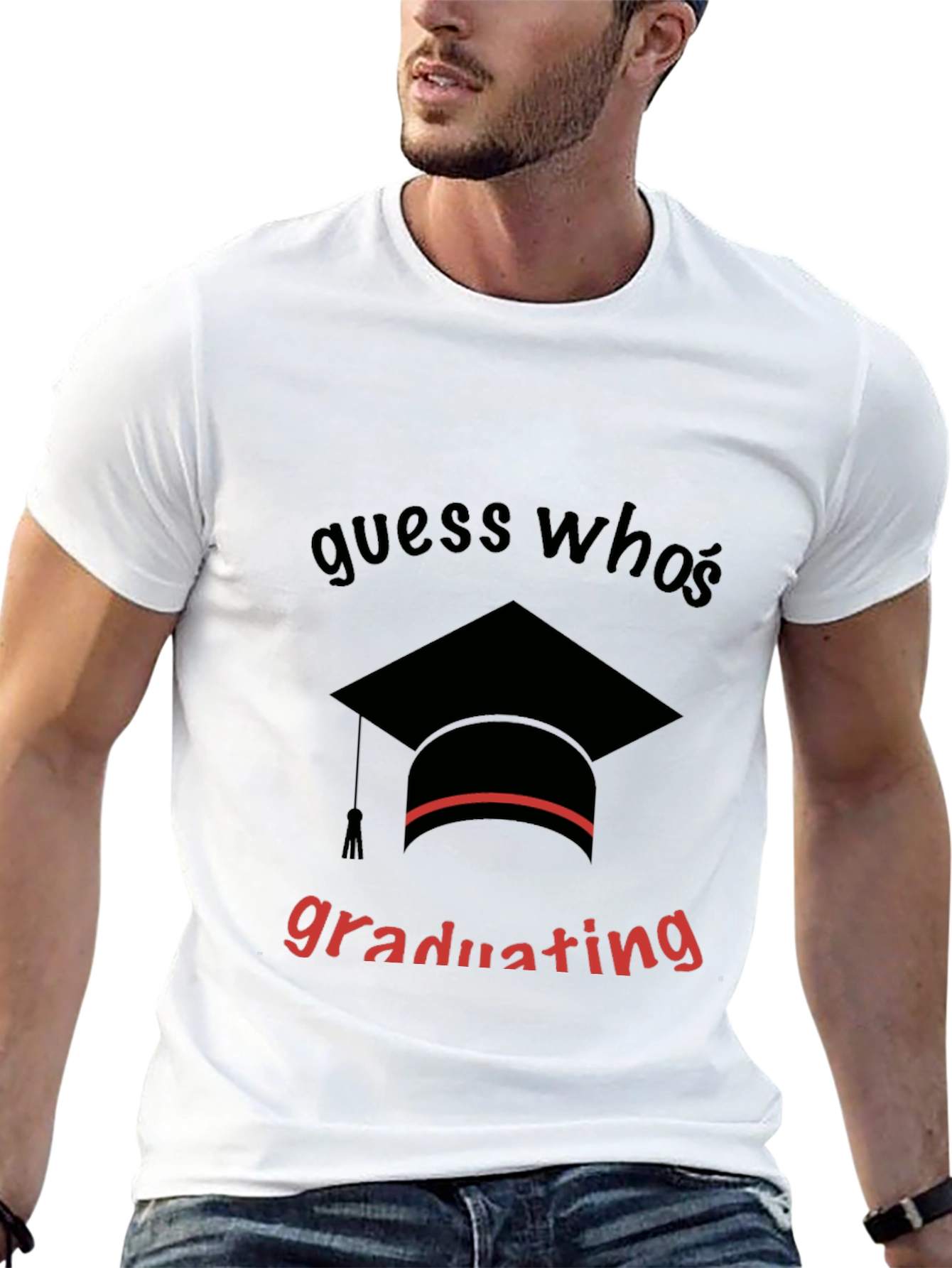 Guess Whos Graduating Black T-Shirt
