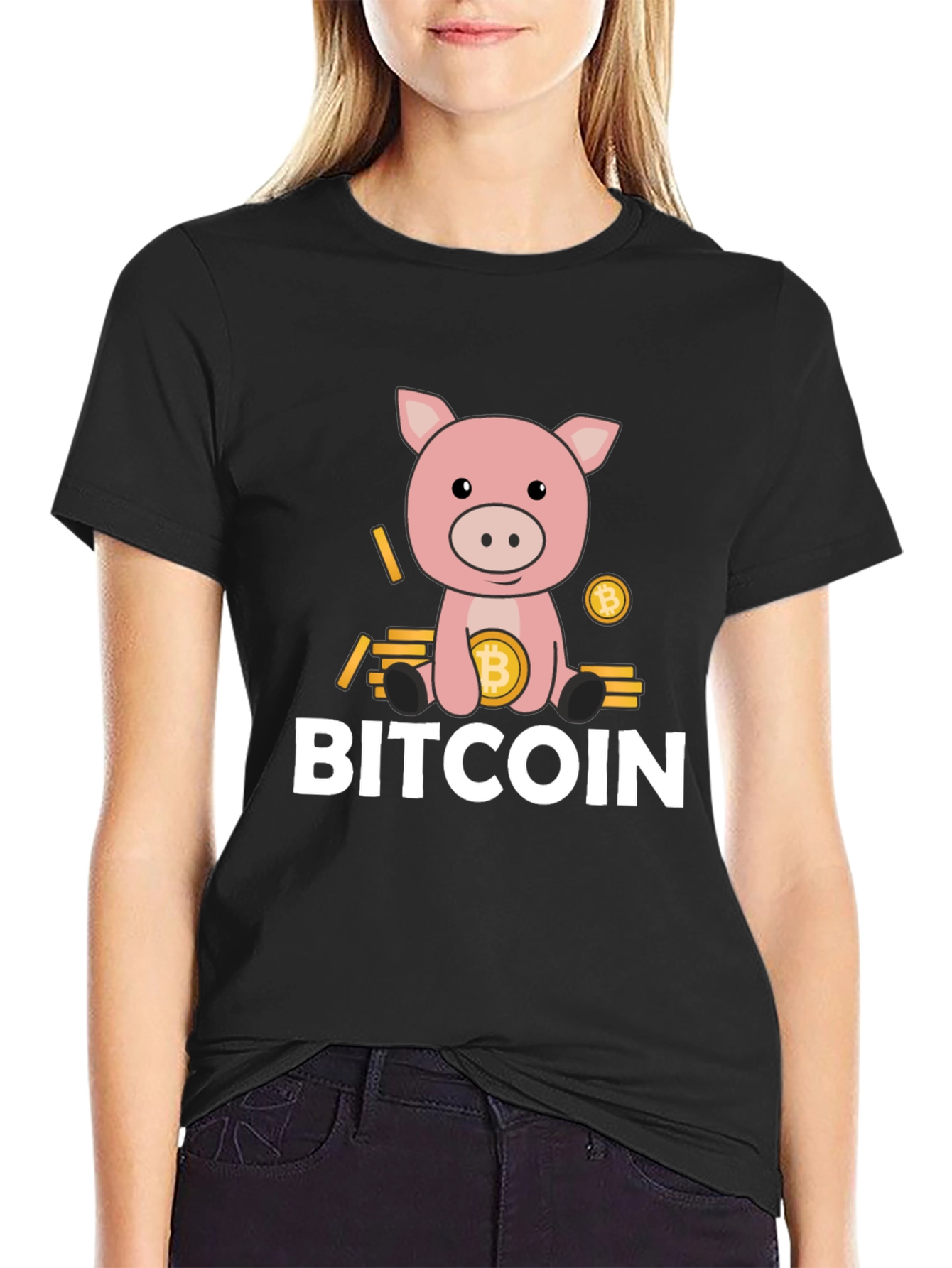 Bitcoin Pig T-Shirt - Crypto Design Tee