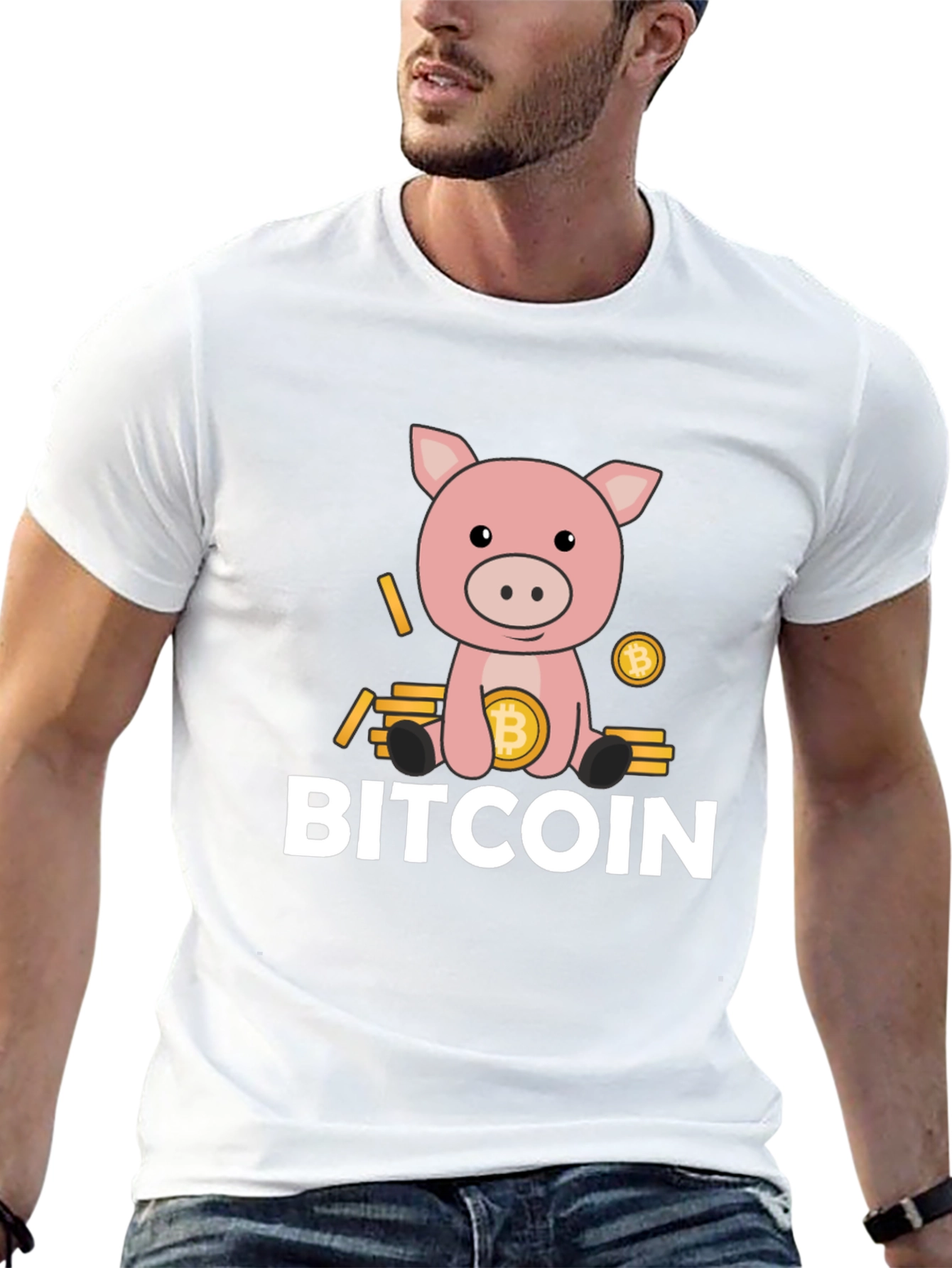 Bitcoin Pig T-Shirt - Crypto Design Tee