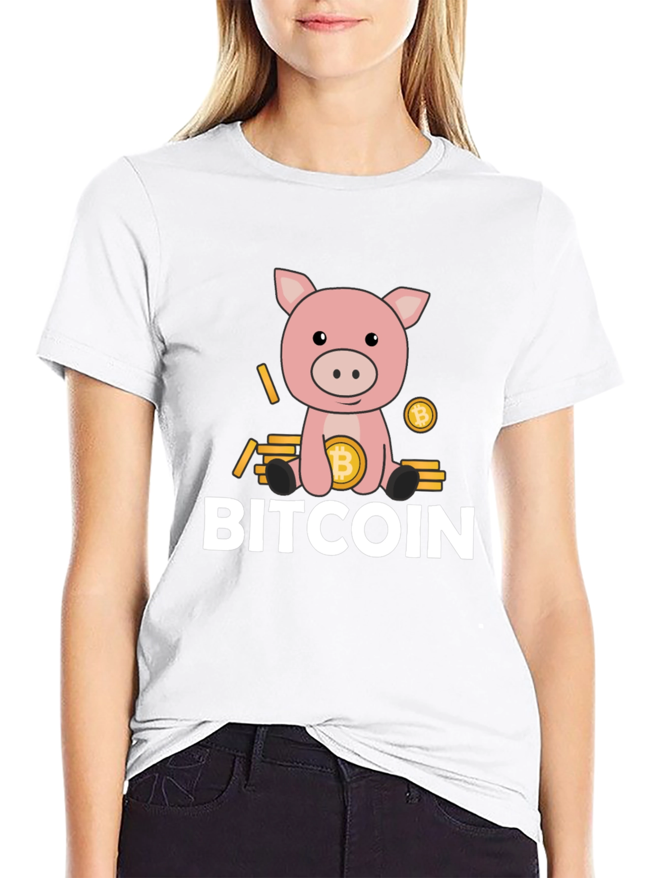 Bitcoin Pig T-Shirt - Crypto Design Tee