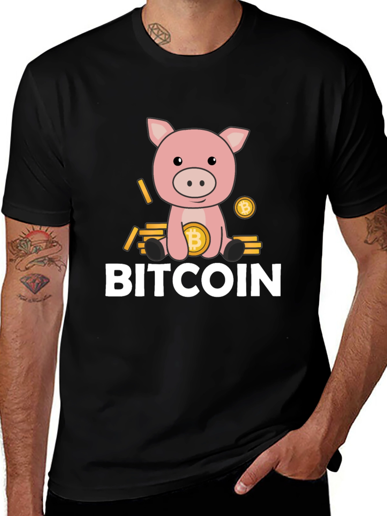 Bitcoin Pig T-Shirt - Crypto Design Tee