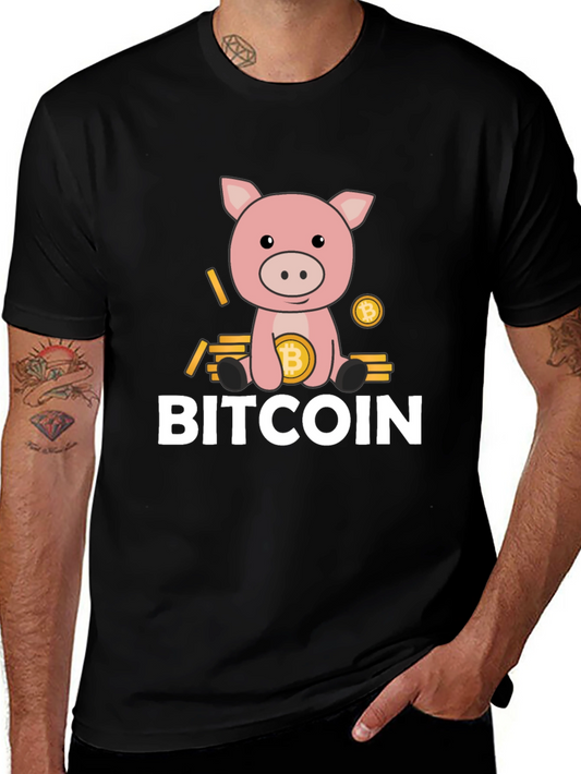 Bitcoin Pig T-Shirt - Crypto Design Tee