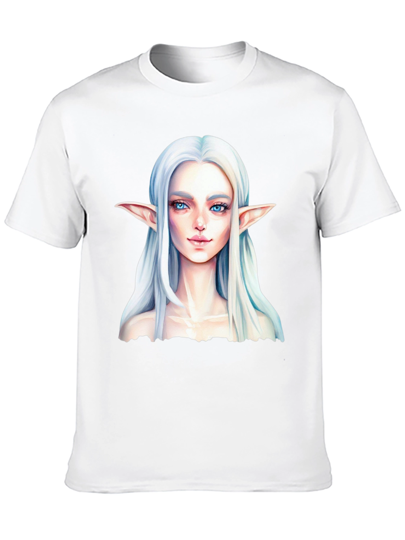 Elf Portrait Black T-Shirt