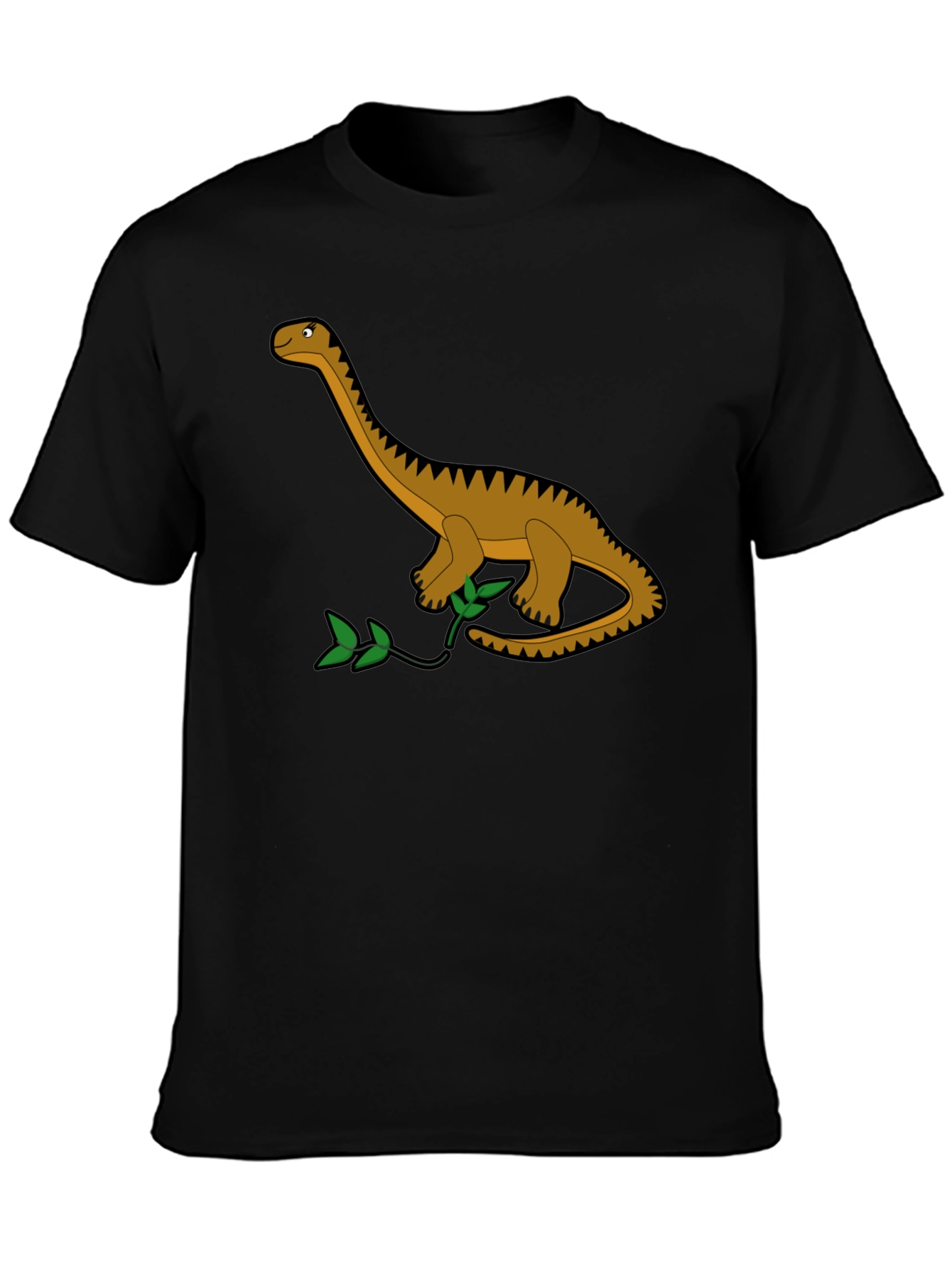 Dino Graphic Tee - Black Cotton T-Shirt