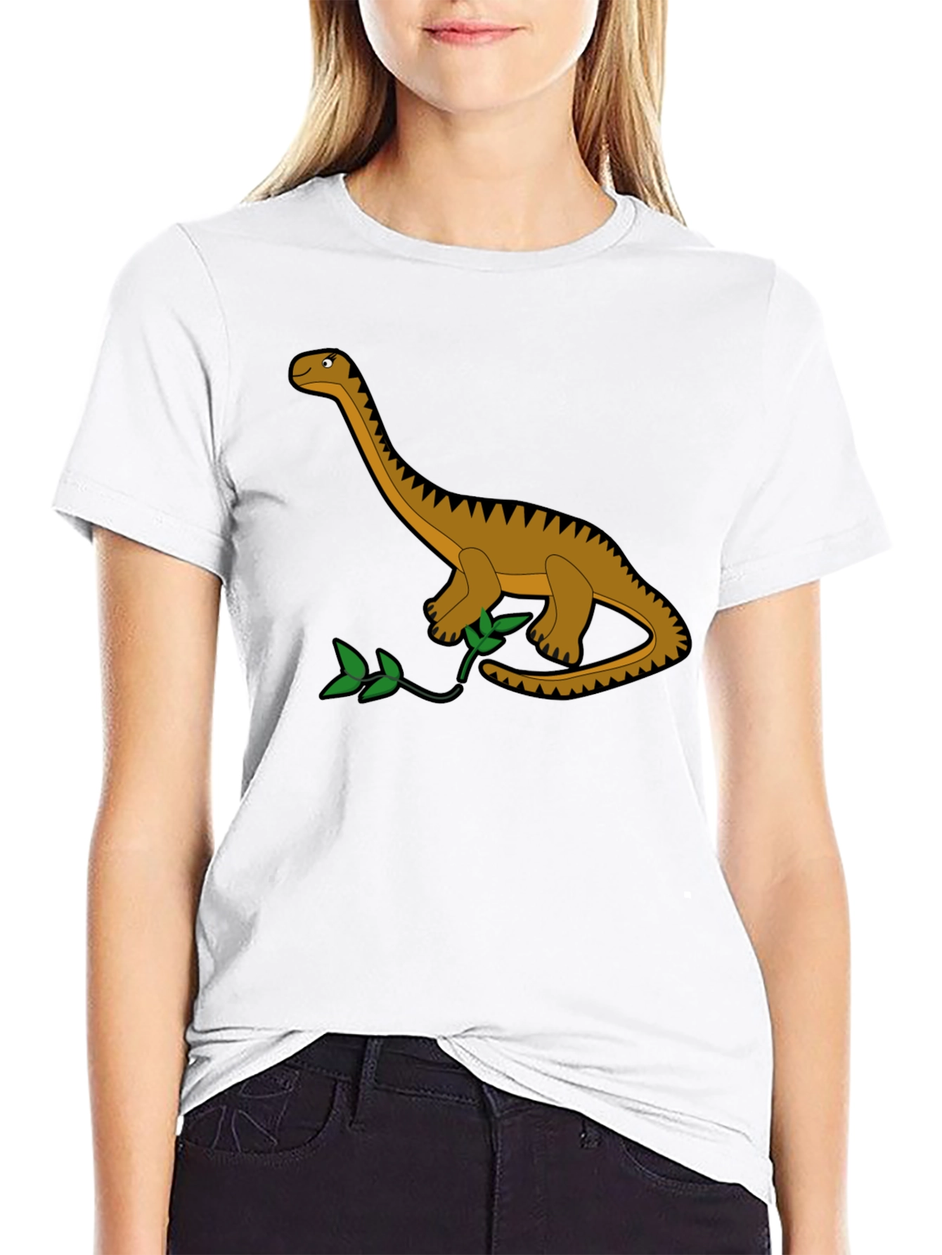 Dino Graphic Tee - Black Cotton T-Shirt