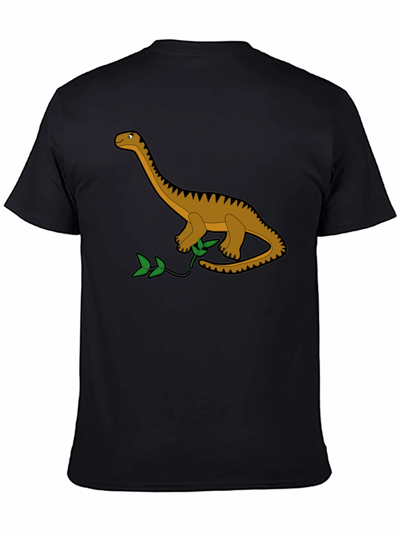 Dino Graphic Tee - Black Cotton T-Shirt