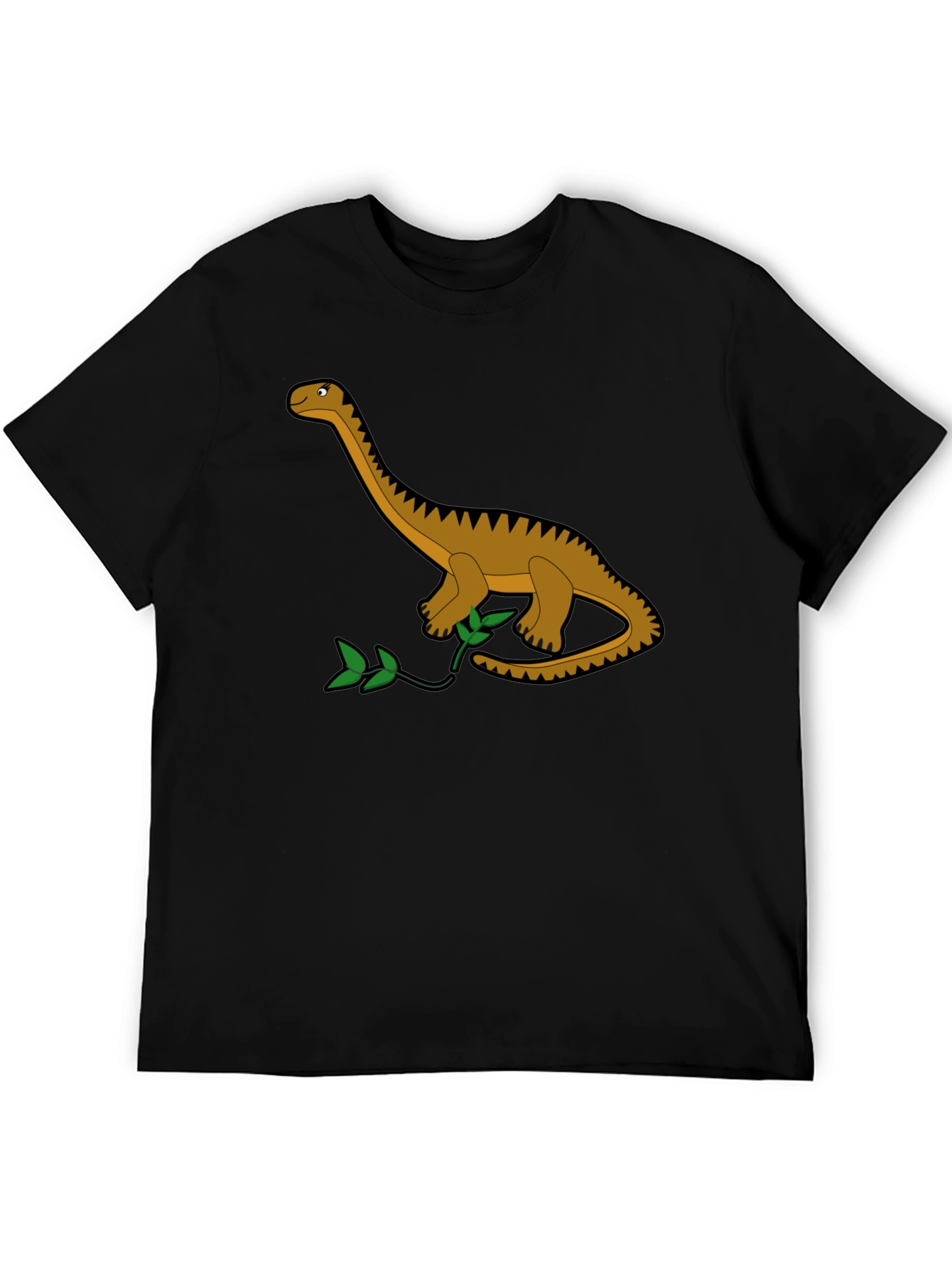 Dino Graphic Tee - Black Cotton T-Shirt