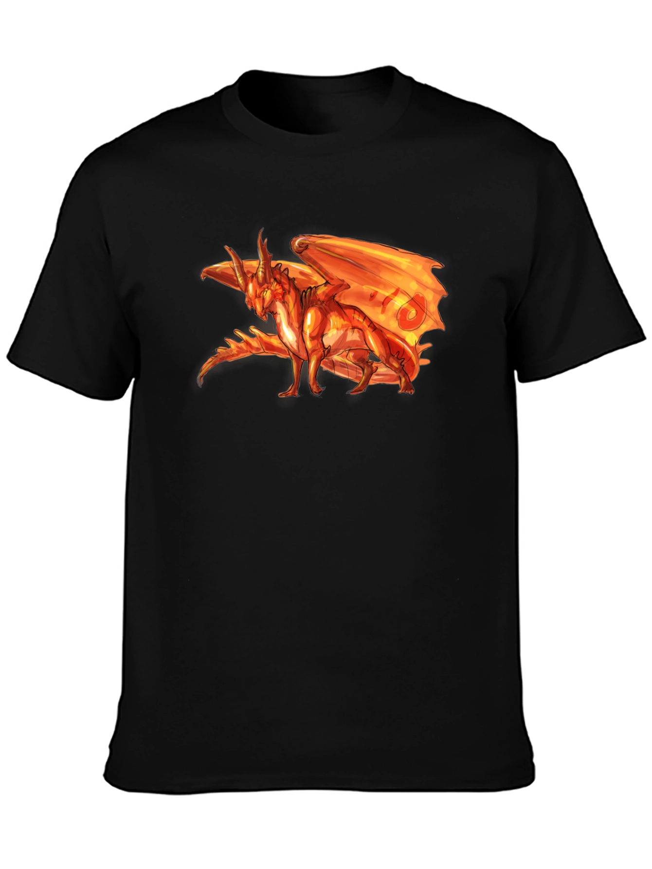 Black Dragon Graphic Tee - Mens Short Sleeve