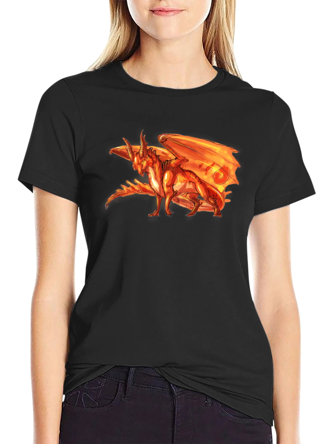 Black Dragon Graphic Tee - Mens Short Sleeve