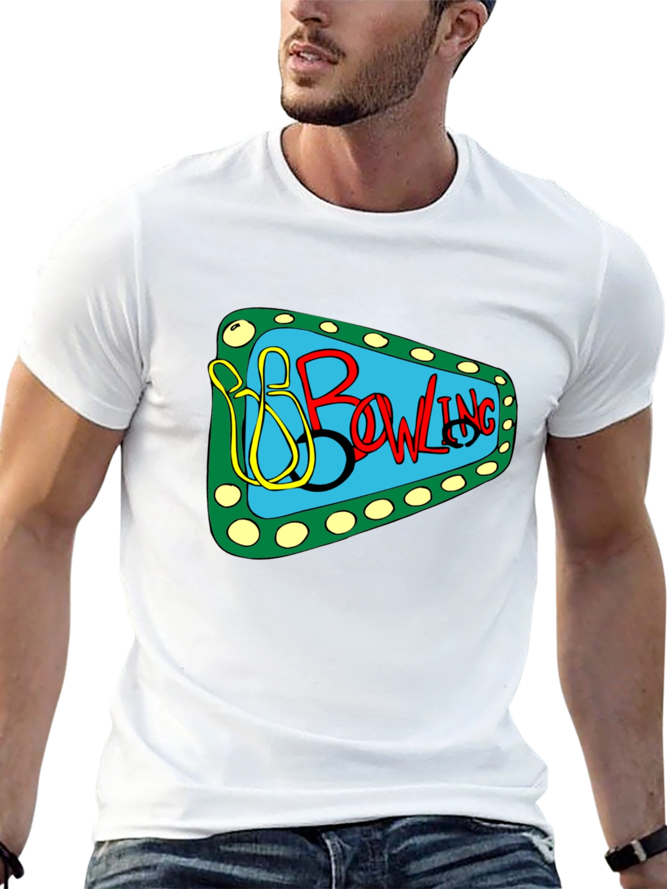 Bowling Graphic T-Shirt - Retro Style