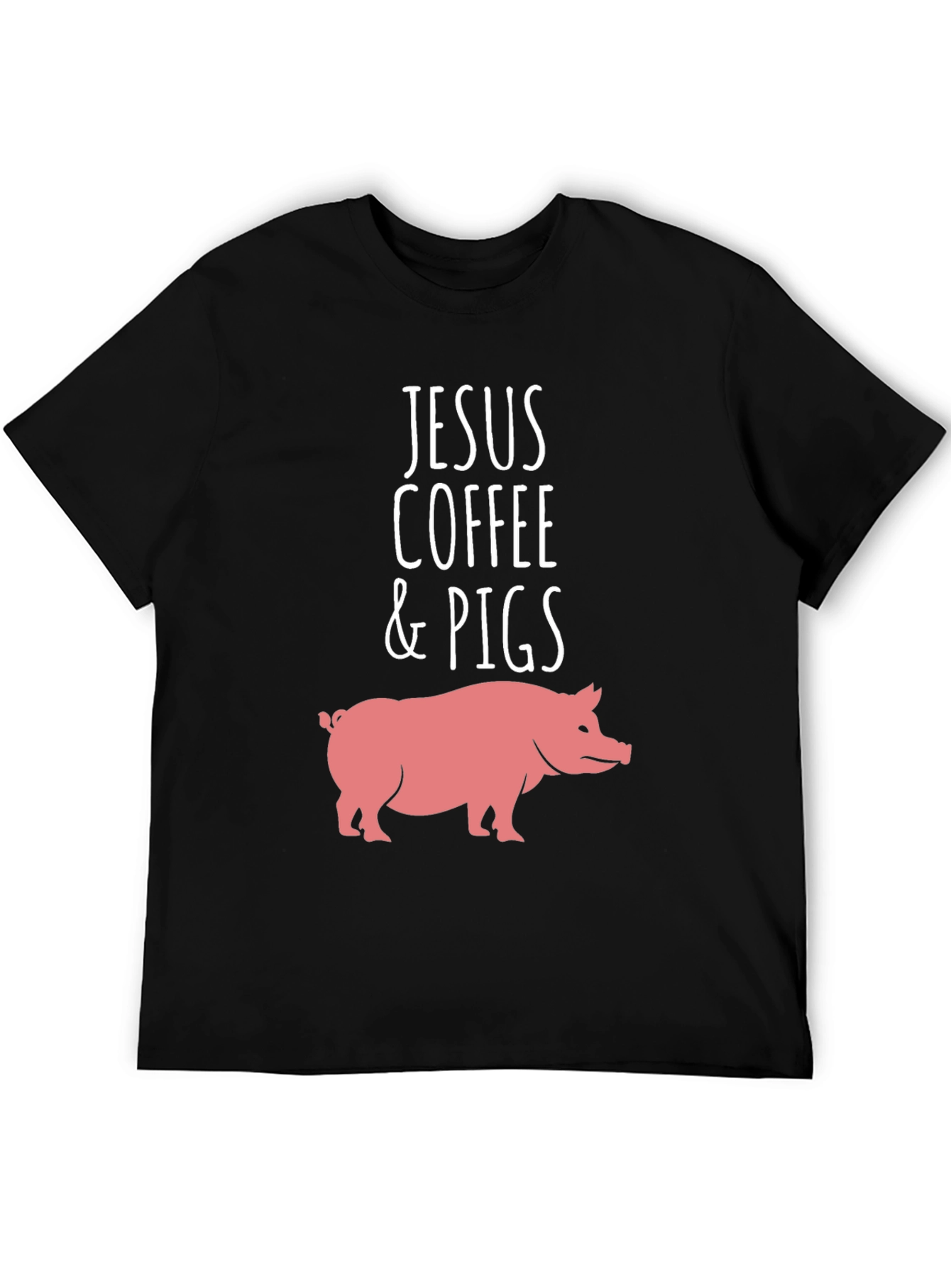 Jesus Coffee & Pigs Graphic Tee