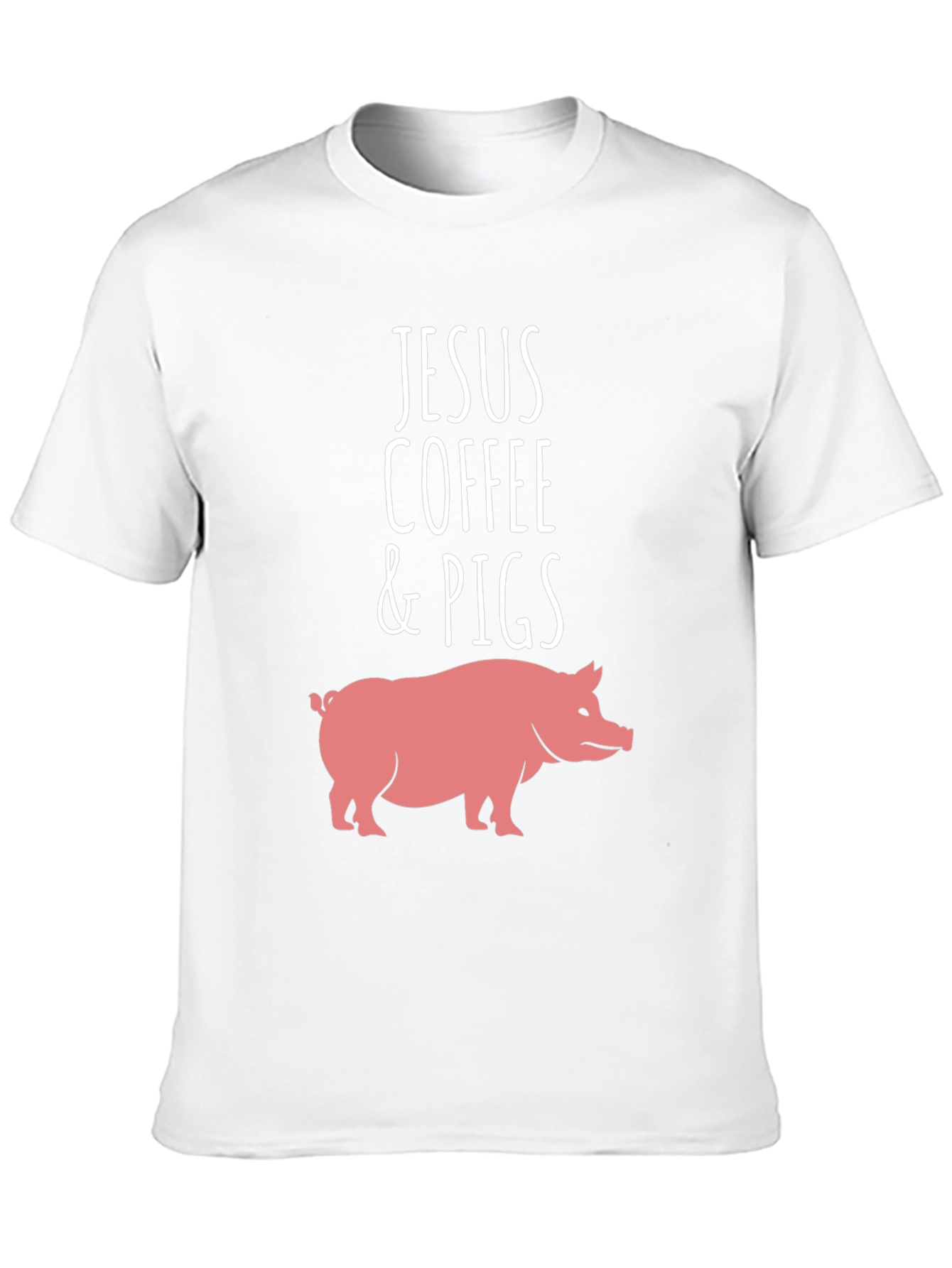 Jesus Coffee & Pigs Graphic Tee