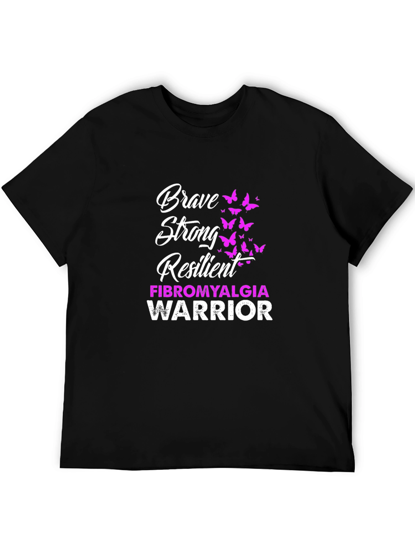 Brave Strong Resilient Fibromyalgia Warrior T-Shirt
