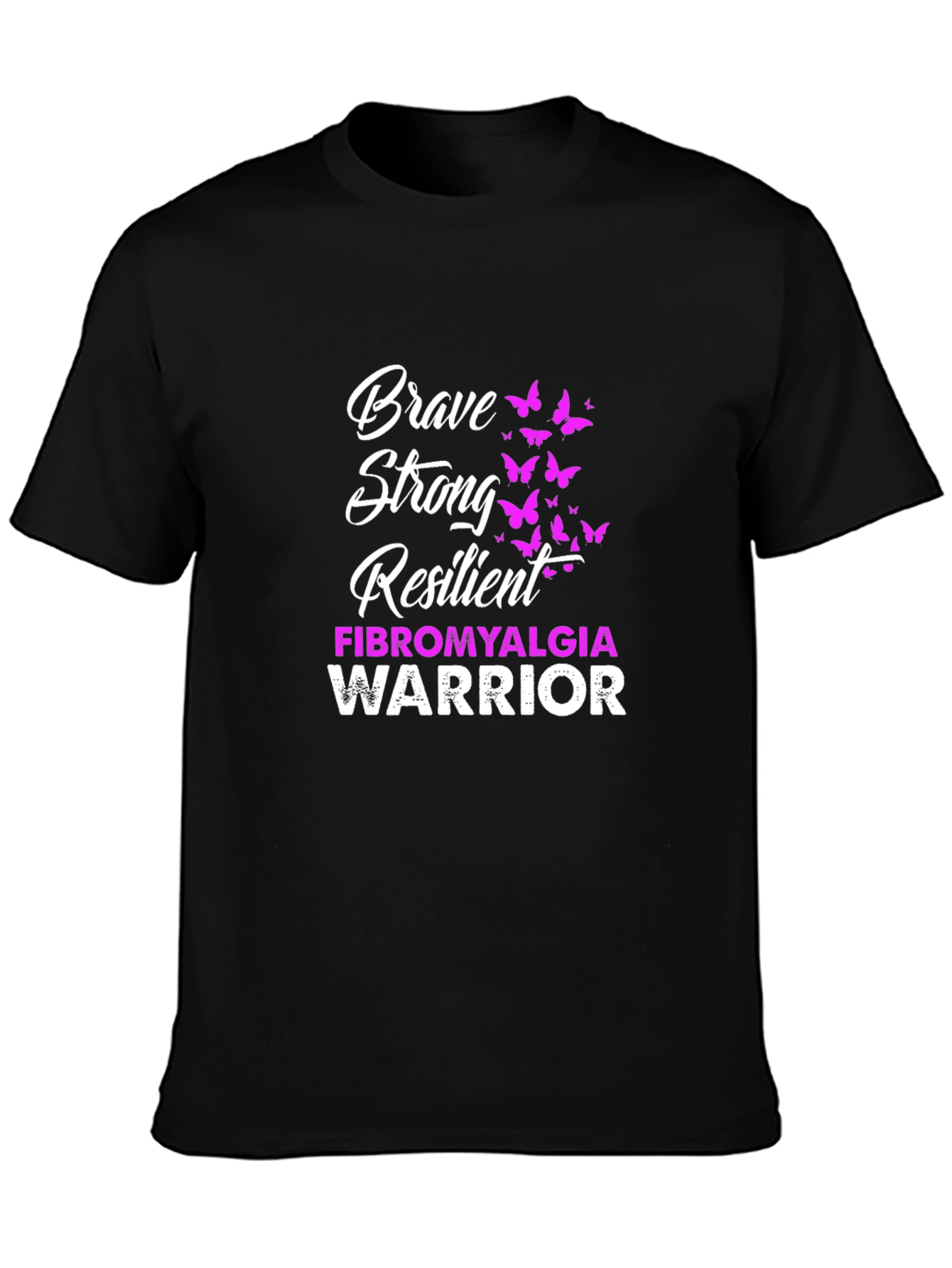 Brave Strong Resilient Fibromyalgia Warrior T-Shirt