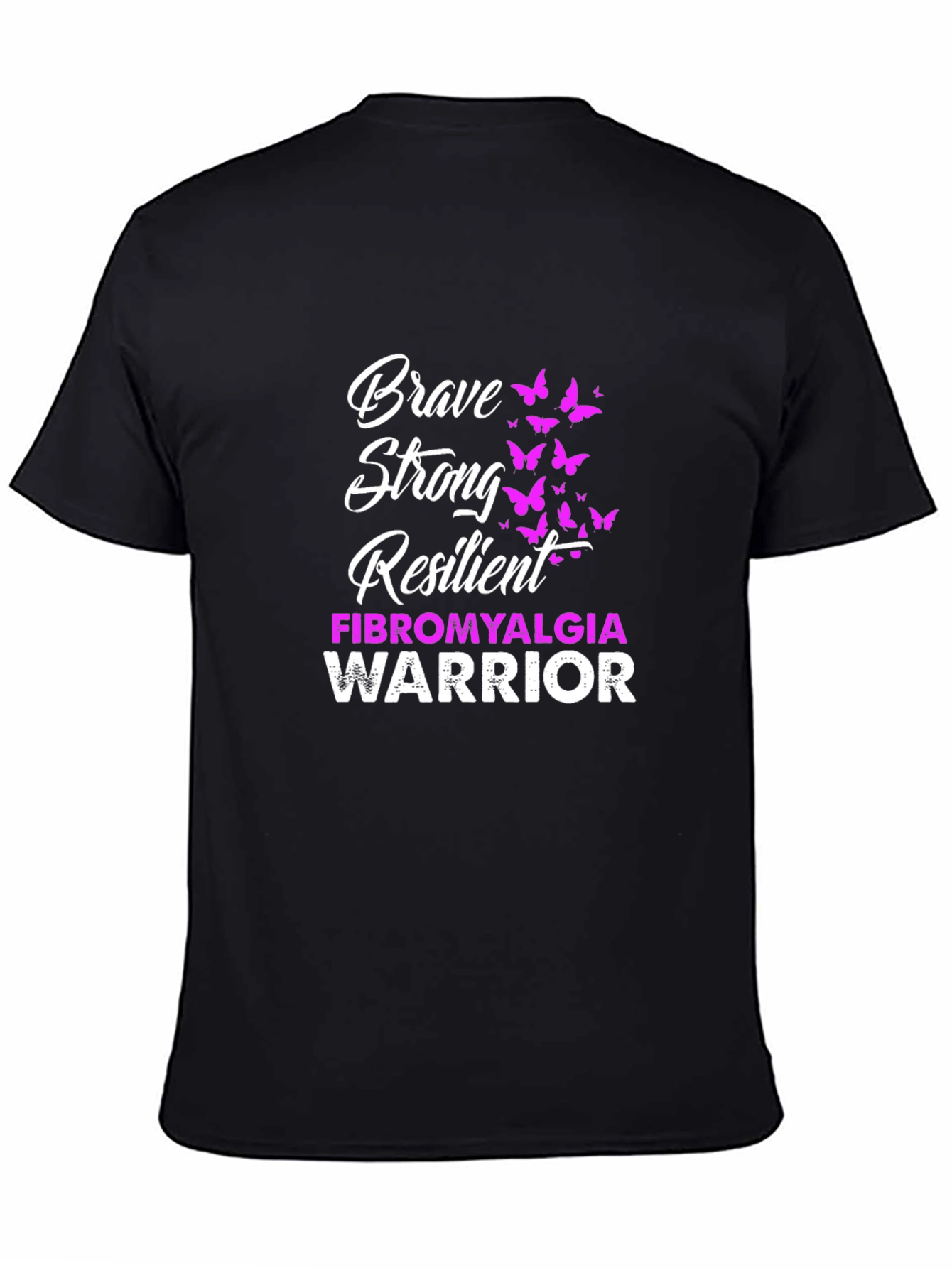 Brave Strong Resilient Fibromyalgia Warrior T-Shirt