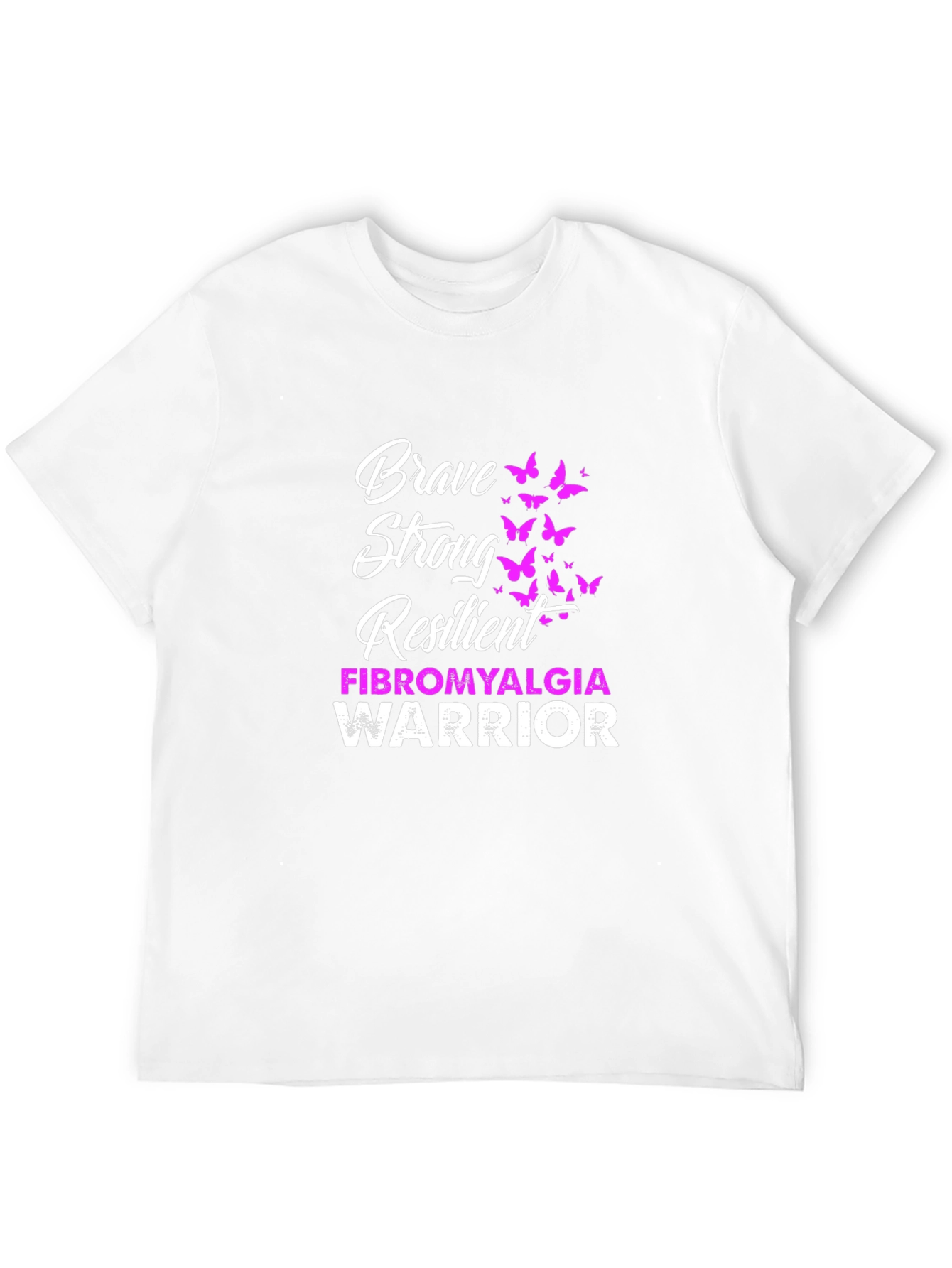 Brave Strong Resilient Fibromyalgia Warrior T-Shirt