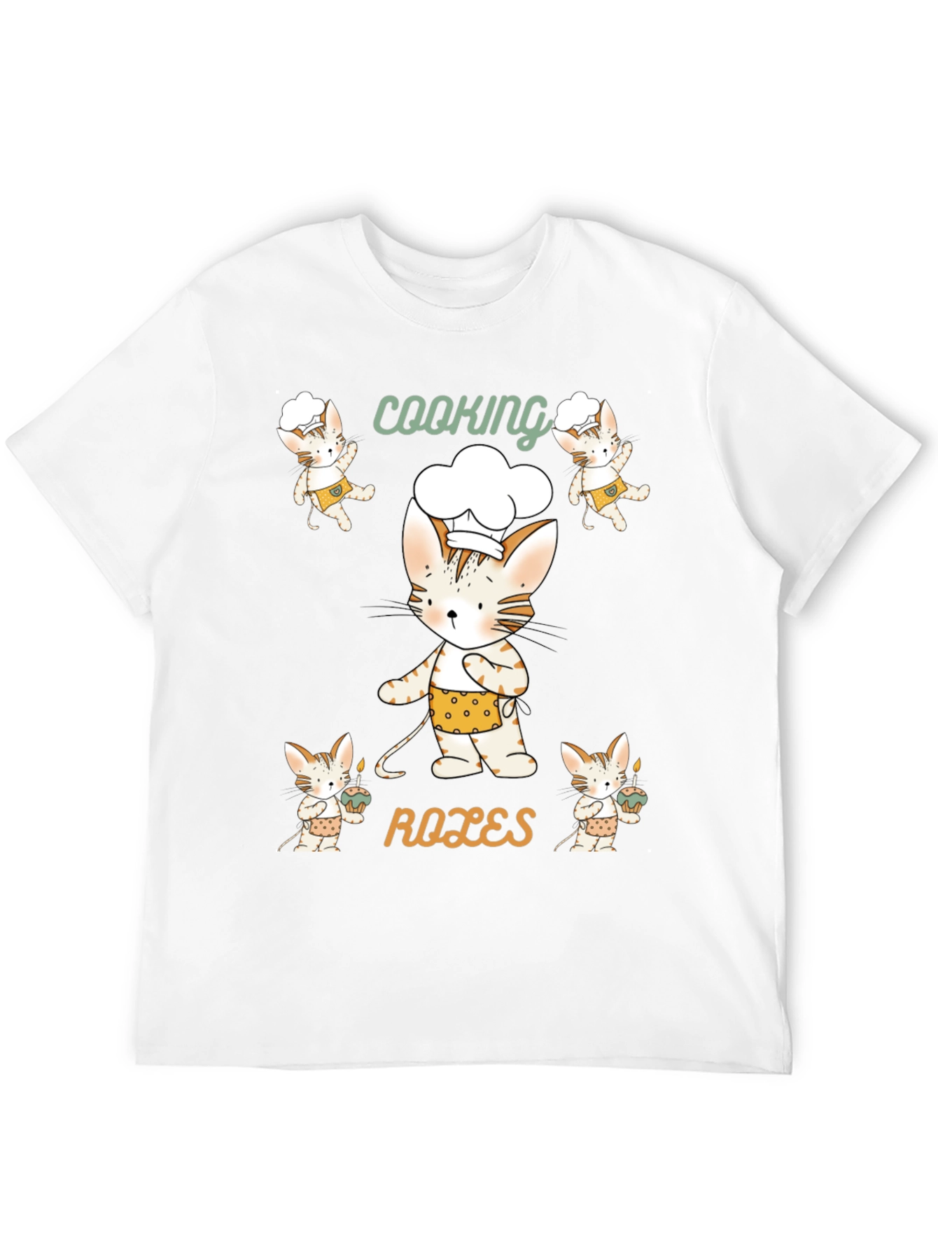 Cooking Roles Cat T-Shirt Chef Kitten Tee