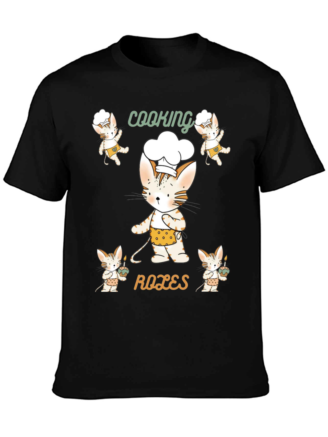 Cooking Roles Cat T-Shirt Chef Kitten Tee