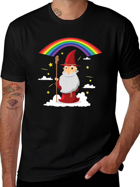 Wizard Rainbow Graphic T-Shirt