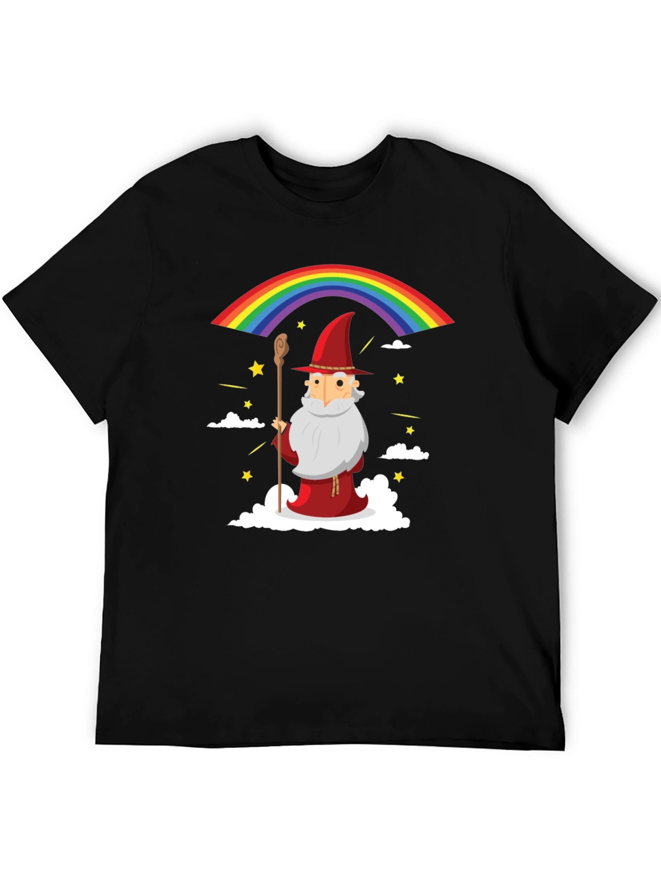 Wizard Rainbow Graphic T-Shirt