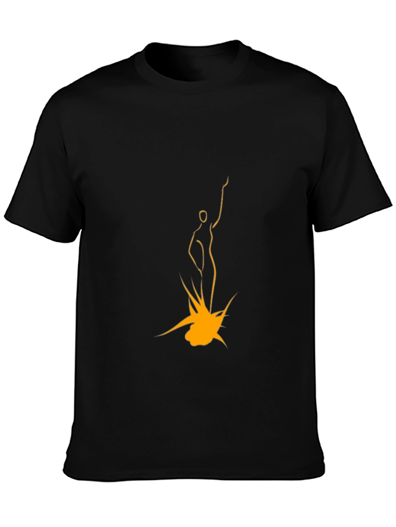 Modern Art Graphic T-Shirt - Black
