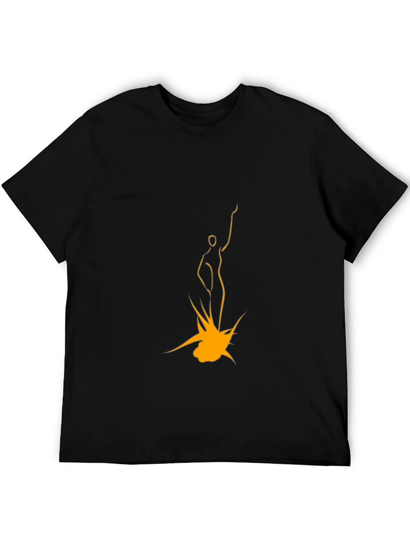 Modern Art Graphic T-Shirt - Black