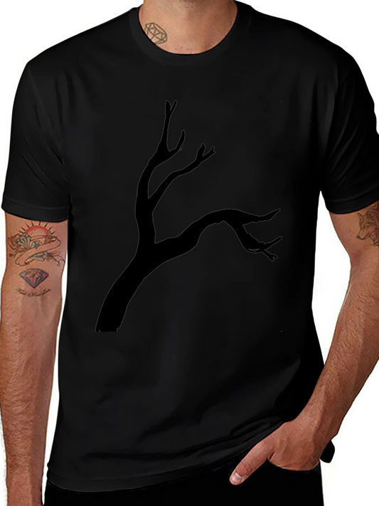 Spooky Tree Graphic Black T-Shirt