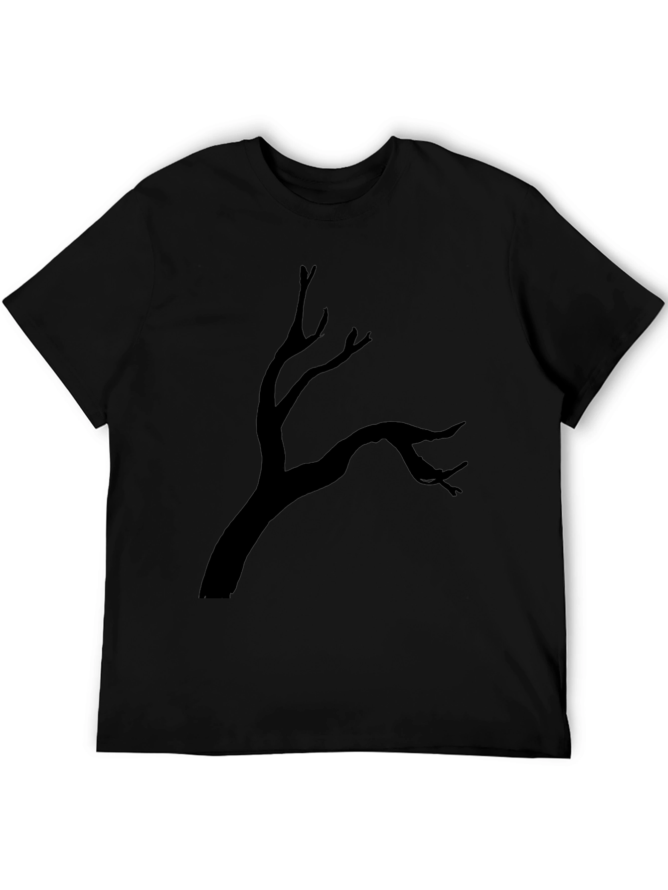 Spooky Tree Graphic Black T-Shirt