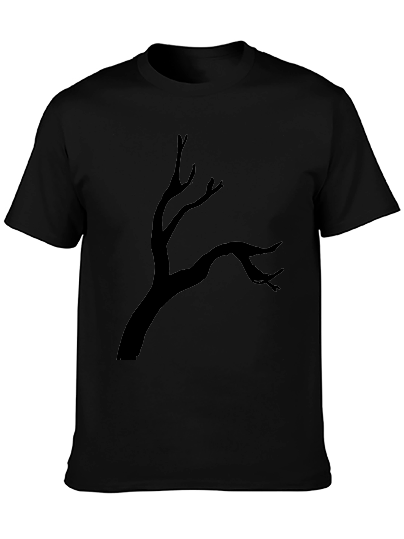 Spooky Tree Graphic Black T-Shirt