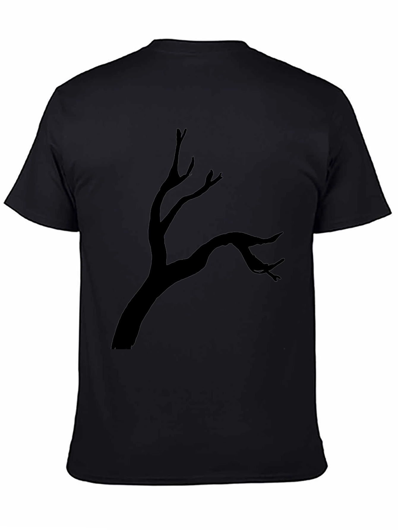 Spooky Tree Graphic Black T-Shirt