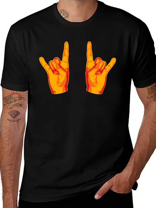 Rock On Gesture Graphic Tee