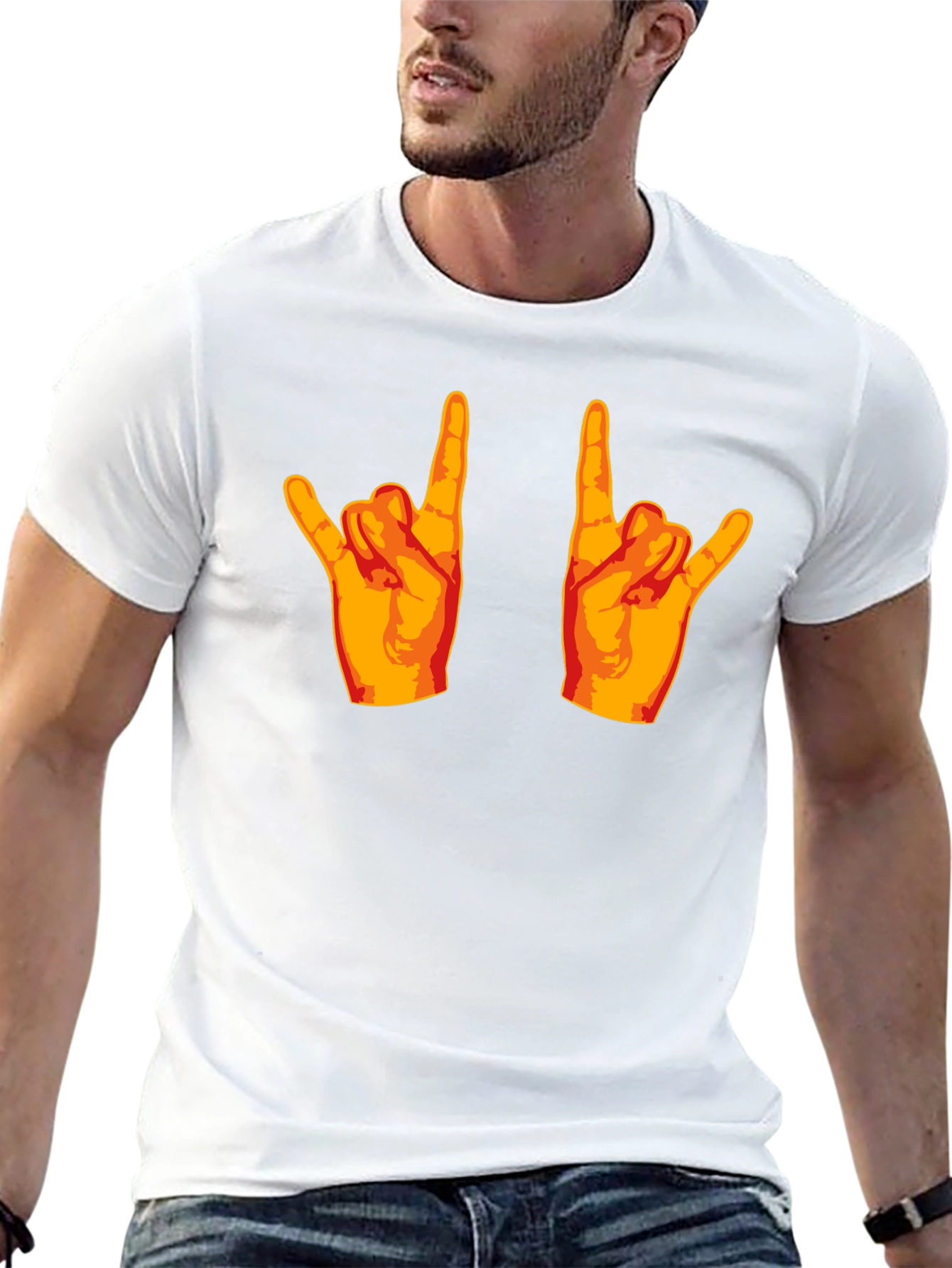 Rock On Gesture Graphic Tee