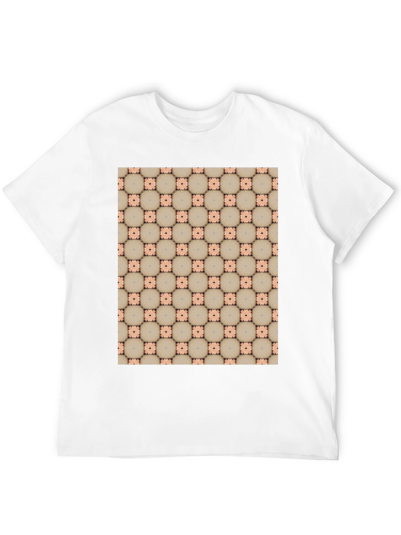 Patterned Black T-Shirt