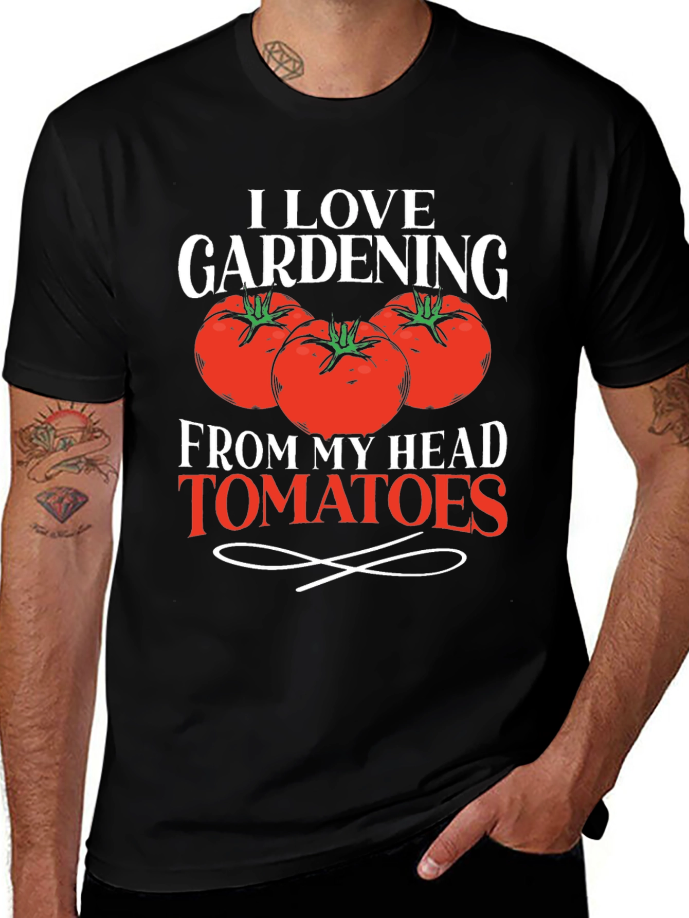 I Love Gardening From My Head Tomatoes T-Shirt