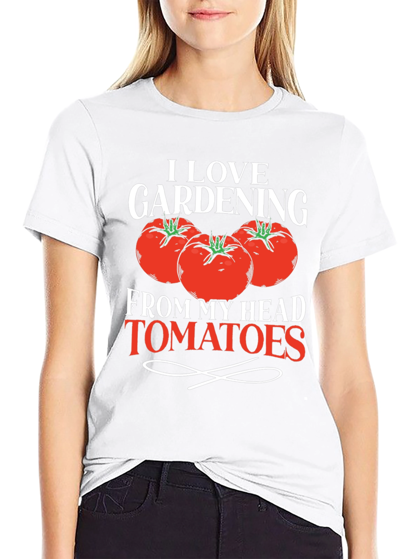 I Love Gardening From My Head Tomatoes T-Shirt