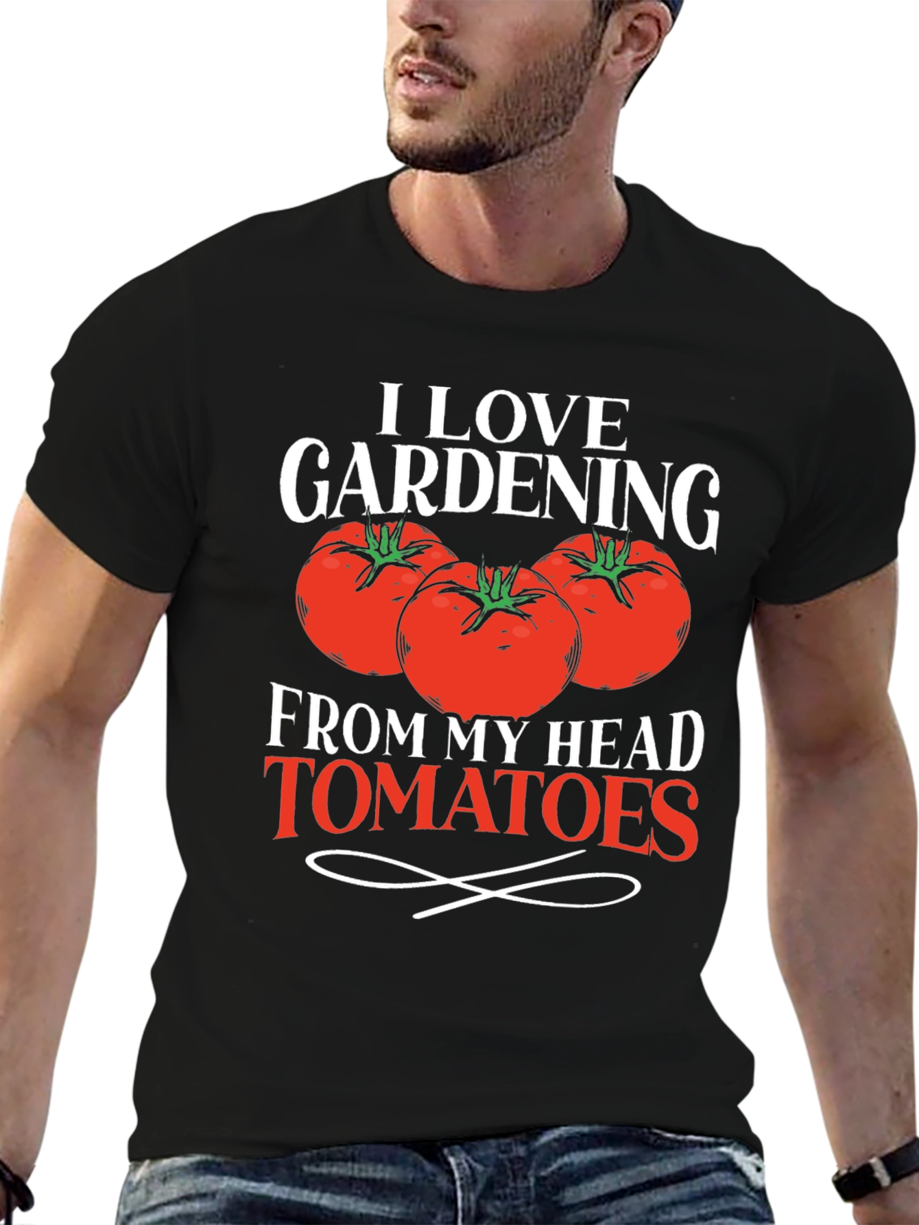 I Love Gardening From My Head Tomatoes T-Shirt