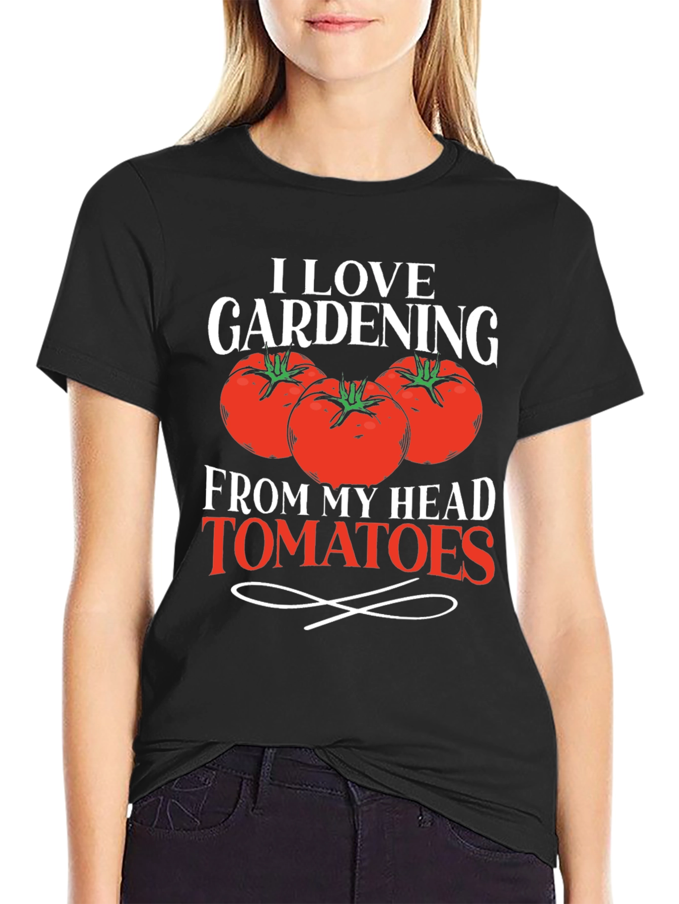 I Love Gardening From My Head Tomatoes T-Shirt